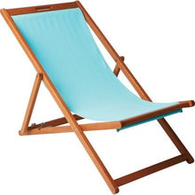 Empire Sterling - Sedia a sdraio pieghevole in legno, leggera e resistente, colore: AQUA (legno di eucalipto massiccio certificato FSC®)