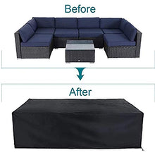YLKCU Fodere per mobili da Giardino Set Impermeabile 213x132x74cm, Fodere per mobili da Giardino Quadrate Impermeabili, Fodere per mobili per posti a Sedere all'aperto, Anti-sbiadimento,