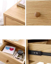 MMWYC Comodino Mobili Camera da Letto Semplice di Legno Solido Log Colore Box portaoggetti Lato Mobile ad Angolo Gabinetto 45 * 39 * 50cm Bella Cabinet Piccolo Comodino