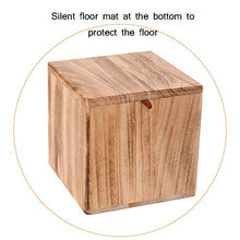 Sgabello Tavolino Basso Legno Home Soggiorno Ripostiglio Moda Creativa Retro 27 * 27 * 27cm LCSHAN (Color : Lightly Baked)
