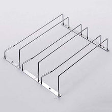 AleXanDer1 Porta calici 3 Row Vino dell'Acciaio Inossidabile Occhiali Titolare del Calice del Vino cremagliera Kitchen Bar Wall Hanging Champagne Wine Rack Glass Cup Holder archiviazione