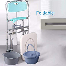 JTKDL Sedia da Toilette con Ruote Vecchia Sedia A Rotelle Sedia da Bagno Mobile Sgabello da Bagno