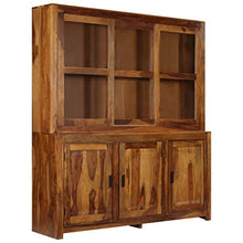 vidaXL Legno Massello di Sheesham Credenza Madia Armadietto Mobile Consolle