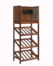 Wine Rack Holder, Vino Bottle Holder, armadietto del vino, soggiorno vino armadio in legno massello di bambù piccolo armadietto vino vetrina vino cremagliera caduta decorazione for la casa Decorazioni