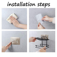 LYM &ripiano di stoccaggio Scaffali, Ferro da Bagno Porta Asciugamani di Carta Punch Supporto for Telefono Gratuito Porta Rotolo a Muro Supporto for Rotolo Scaffale di Finitura