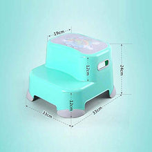 Tastak Sgabello in plastica for bambini, sgabello for laminazione a mano, bagno bagno antiscivolo sgabello sgabello a pedale, maniglia portatile modello cartone animato protezione ambientale materiale
