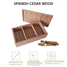 KEKEYANG humidor Spagna, Legno di Cedro, Scatola di sigari 120 Pezzi, Pura e sicura, Senza Vernice, armadietto di sigari, Scatola di sigari, sigillata Ispessimento Sigaro