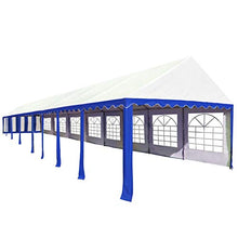 vidaXL Gazebo da Giardino Bersò Padiglione Tendone Tenda Pergola Pergolato Chiosco Arredo Esterno Giardino d'inverno in PVC Blu e Bianco