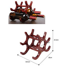 MFLASMF Portabottiglie per Vino in Legno massello di Moda retrò Creativa, può Essere assemblato, Risparmiare Spazio, Ornamenti Decorativi, può Essere utilizzato per la casa, Bar, Ristorante, riposti