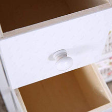 N/Z Armadietto da Comodino per Attrezzatura da Soggiorno Bianco Cassettiera a 5 Strati con cestini in Vimini (5 cassetti, 5 ripostigli in Vimini) Mobile da Bagno/Camera da Letto in Legno Bianco