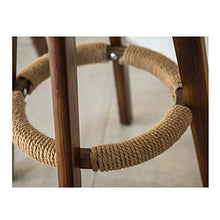 XIN CHANG LWH Sedia da Bar Rotante, Sedia da Reception in Legno Cuscino in Pelle Cerata ad Olio ad Alto Sgabello Adatto per ristoranti e caffè e Soggiorno (Color : Brown2)