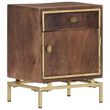 vidaXL Legno Massello di Mango Comodino Tavolino da Notte Armadietto per Letto Mobiletto per Camera da Letto Arredamento 40x30x50 cm