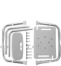 GNLIAN HUAHUA Sedili da Doccia Sgabelli Sgabello Blu Comfort Schienale Bath Chair Anziani/disabili/Incinta Regolabile in Lega di Alluminio da Bagno Sgabello Antiscivolo Presidente Max.136kg