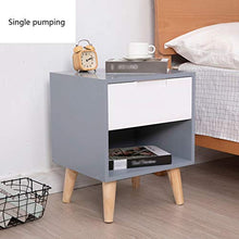 Comodino all'Ingrosso della Famiglia Pine Addensare Locker di pompaggio da Terra Multifunzione Storage Box Camera Studio 40X35X49cm FANJIANI (Color : Grayish White)