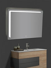 Yellowshop - Specchio Specchiera Cm L.100 x H 80 A Luce LED Retroilluminato Filo Muro Bagno Design Moderno con Touch Modello Elle 108