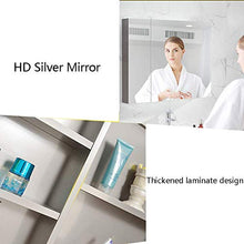 ZGYQGOO Specchio Parete Bagno, Specchio 600MM * 600MM Mobile Bagno Parete in Acciaio Inox armadietto Bagno in Acciaio Inox