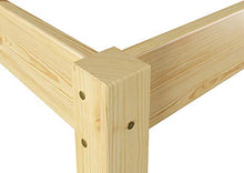 Erst-Holz Robusto Letto Classico in Pino massello Laccato per Materasso 90x200 con doghe rigide 60.38-09