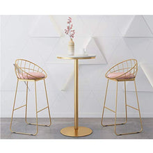 N/Z Daily Equipment Stool Dining Table Set 3 Piece Barstools Fashion Elegant Breakfast Bistro Pub Table with 2 Chairs for Kitchen And Restaurant Set of 3