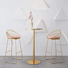 N/Z Daily Equipment Stool Dining Table Set 3 Piece Barstools Fashion Elegant Breakfast Bistro Pub Table with 2 Chairs for Kitchen And Restaurant Set of 3