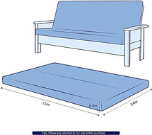 WYZQ Coprimaterasso Futon Elasticizzato Coprimaterasso Futon Futon Coprimaterasso Pieghevole Senza braccioli Copridivano Letto Fodera per mobili (Teal)