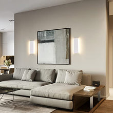 Klighten 2 Pezzi Applique da Parete 30cm Interno LED, 10W 910 Lumen Lampade da Parete Moderne in Alluminio, Lampada Muro per Soggiorni, Camere da letto, Corridoi, 3000K Bianco Caldo, Bianco