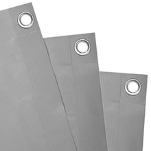 MCTECH frangivista PVC balcone giardino paravento 90X600cm- frangivento protezione da raggi Schermo - Grigio