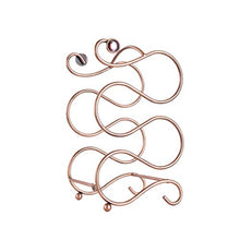 TOPBATHY Portabottiglie in metallo per 4 bottiglie di vino, supporto decorativo per bottiglie di bevande, liquori, champagne (bronzo)