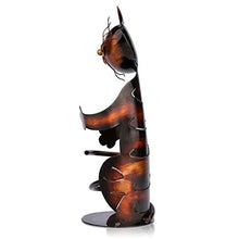 Tooarts Portabottiglie Per Vino Dal Design, Cat Pratica Decorazione Scultorea Casa Scaffale del Metallo Crafts Decorazione d'interni