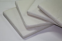 GHIOCUSCINI Cuscini da Giardino per Esterni,Set da 4 PZ. Mis. cm 58 X 51 sp. 5 cm, per Poltrona,Salotto,SALOTTINO, DIVANETTO Rattan/MIDOLLINO Tessuto COT/Poli Ecru' Made in Italy