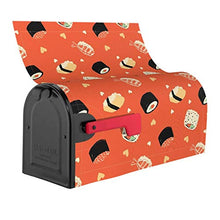 Copertura magnetica per cassetta postale per sushi, sushi, design unico, per decorazione giardino, cortile, dimensioni standard 51 x 45 cm