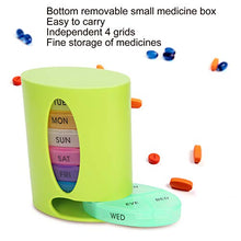 Portapillole portatile, portapillole da viaggio portatile, comodo design cavo per bambini Negozio di medicinali per anziani