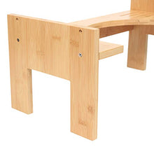 OUKANING Sgabello WC Regolabile in Altezza, Sgabello WC in Legno, vasino Tozzo, Gradino WC 45 x 25 x 22,5 cm
