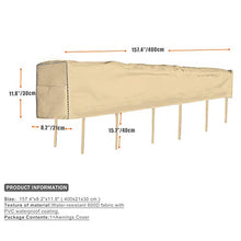 Aaaspark - Telo protettivo per tende da sole, 4 m, colore: cachi