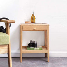 DGHJK Mobili per la casa, Comodino in Legno massello, Divano, tavolino Laterale, armadietto con cassetto, Tavolo per Telefono, Soggiorno, Tavolo angolare, ripiano, 14,9"x13,3 x19,6