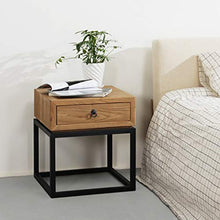 Comodino in Legno massello, Moderno e Minimalista Hotel Antico Camera da Letto Telefono in Legno massello Armadio Semplice cassetto Cuscinetto 400 kg-50x45x48 cm FANJIANI