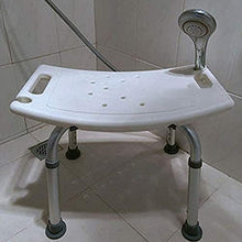 LHQ-HQ. Doccia Sedia comò, Doccia Sgabello appollaiato con bracci e schienale imbottito Altezza regolabile, Deluxe Altezza regolabile in alluminio/Sedia da bagno con doccia con supporto posteriore e