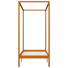 SKM Giroletto con Baldacchino 2 Cassetti in Legno di Pino 90x200 cm (31.4kg) Marrone-0537