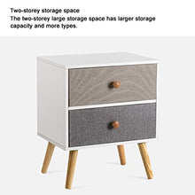 EVEN Comodino Camera da Letto con cassetti, tavolino in Legno Gomma, armadietti Moderni in Legno semplici e robusti, mobili Camera da Letto