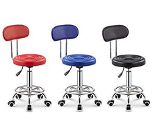 XIAOYAN Sgabello Drafting Sedia Senza Braccia, Sedia da Lavoro con Schienale, Sedia Girevole, Sgabello da Ufficio, Sedia da Bar a 360 ° Regolabile in Altezza a 360 ° (Color : Red, Size : 1)