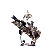 LHQ-HQ Wine Rack, Culla del Vino Rack Antico Europeo Creativa della Decorazione della casa Mette Il Vino Ripiano Ferro Battuto 27 * 21 * 33 cm
