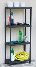 Scaffale in plastica Toomax Universal 63-4, dim.60x30x138h cm, portata per ripiano 25 kg, certificato TUV.