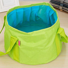 unknow Xianzhengfu - Vasca da bagno portatile da viaggio, pieghevole, per campeggio, picnic, lavaggio, verde