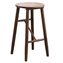 Sgabello da bar, sgabello alto per il tempo libero in legno massello per soggiorno cucina domestica, sgabello da lavoro reception bar dell'hotel, con poggiapiedi, non stanco dopo essersi seduti