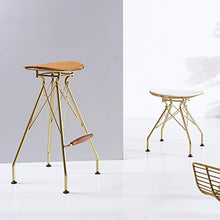 Sgabello da bar LF alla moda, creativo, per la casa, con schienale alto rotante, sgabello per colazione, ristorante e sollevamento (colore: arancione)
