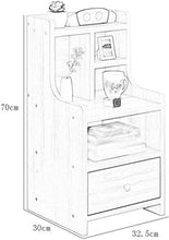 AIYIXUE - Comodino multiuso con cassetto indipendente, per camera da letto, comodino, 32,5 x 30 x 70 cm