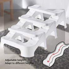 LZL Sgabello WC Antiscivolo squatty Potty Regolabile Antiscivolo Bagno Sgabello Toilette adeguato Postura WC Poste poggiapiedi Buono per la Salute Vasino Tozzo