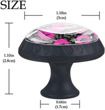 Sexy Lady Rosy Lips Grigio Nero Camo Pomelli per Porta Set di 4 Pomelli per Mobili Manopole per Cassetti Cucina Armadio Vetro