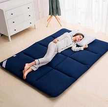 Pieghevole roll up materasso futon doppio e singolo, tatami mat tradizionale futon tappetino antiscivolo anti-acaro traspirante materasso portatile per dormitorio portatile per dormitorio traspirante