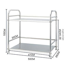 &ripiano di stoccaggio Ripiano da cucina, Scaffale for forno a microonde in acciaio inossidabile Contenitore for spezie Contenitore for utensili da cucina Stoccaggio -2 strati Scaffale di finitura
