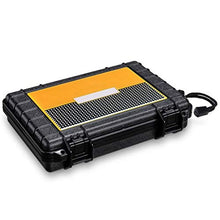 Jia He Scatola di sigari Cigar Box, Cigar Humidor Portatile Cigar Box PC Materiale Cigar Box Nero può Contenere 5 (Size : 22.8x14.5x4.3cm)
